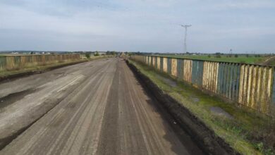 Photo of Na wiadukcie w Siomkach, asfalt już sfrezowany!