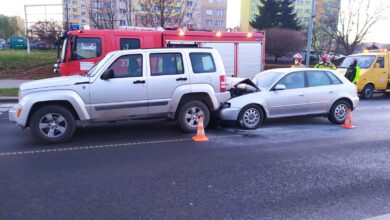 Photo of Audi zderzyło się z jeepem