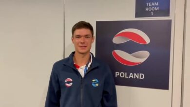 Photo of Kamil Majchrzak z drużyną w półfinale ATP Cup – FILM