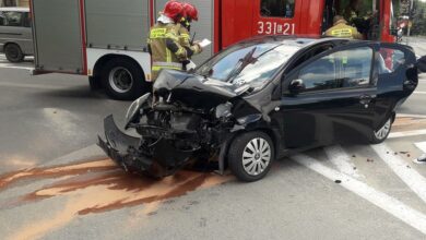 Photo of Kolizja na skrzyżowania 3 Maja i Kopernika w Piotrkowie