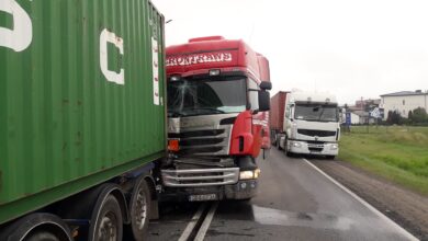 Photo of Zderzenie ciężarówek na DK12