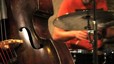 Photo of Ilona Damięcka, Michał Jaros i Arek Skolik na zaduszkach jazzowych w kościele ewangelicko-augsburskim