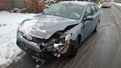 Photo of Zderzenie dwóch osobówek w Krzyżanowie