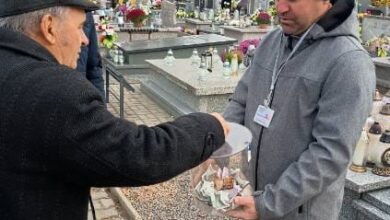 Photo of Zbiórka na moszczenickim cmentarzu