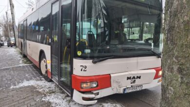 Photo of Kolizja na skrzyżowaniu Jerozolimskiej i Rzemieślniczej. Skoda zderzyła się z autobusem MZK