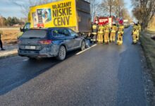 Photo of Zderzenie osobówki z pojazdem ciężarowym. W jednym z pojazdów było 4-letnie dziecko