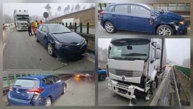 Photo of Zderzenie na S8. TIR zajechał drogę osobówce