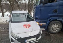 Photo of Zderzenie TIRa i osobówki na Sulejowskiej w Piotrkowie