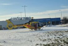 Photo of Wyścig z czasem i pogodą. Pacjent z Radomska musiał „gonić” śmigłowiec LPR do Piotrkowa – FILM