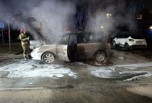 Photo of Pożar osobówki na Kostromskiej w Piotrkowie