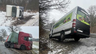 Photo of Trudne warunki na drogach. Seria zdarzeń w regionie
