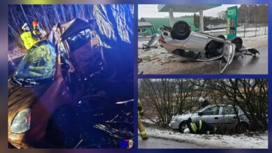 Photo of Czarny weekend na drogach regionu. Tragiczny wypadek w Kalinkowie. Nie żyje 39-lenia kobieta