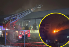 Photo of Pożar w sklepie motoryzacyjnym przy ulicy Dmowskiego w Piotrkowie – ZDJĘCIA, FILM