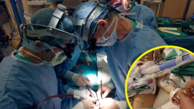 Photo of Milenka Świąder już po skomplikowanej operacji w USA