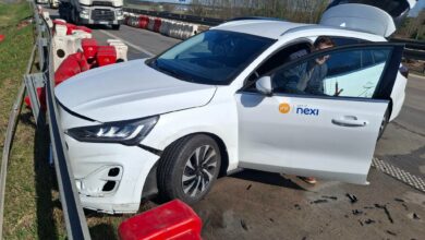 Photo of Zderzenie dwóch samochodów na S8. Droga w kierunku Wrocławia była całkowicie zablokowana