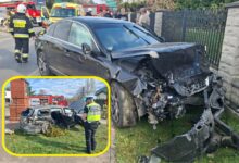 Photo of Zderzenie osobówek w gminie Czarnocin. 4 osoby ranne w tym 2 dzieci