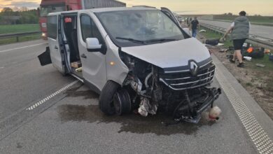 Photo of Wypadek busa na autostradzie A1. Sześć osób uniknęło tragedii pod Piotrkowem