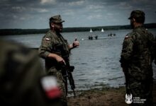 Photo of Terytorialsi 9 ŁBOT doskonalili działania wodne i desantowe na Zalewie Sulejowskim
