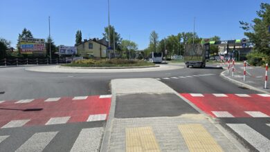 Photo of Nowe ronda, ścieżki i chodniki – ulice Wolborska i Rakowska po kompleksowej rozbudowie