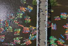 Photo of Sulejów potwierdził tytuł! Mamy nowy Rekord Polski – 455 kajaków na Pilicy!