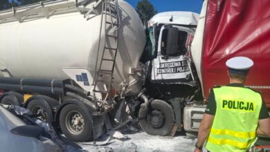 Photo of Wypadek na DK12 w Przygłowie. Droga jest całkowicie zablokowana