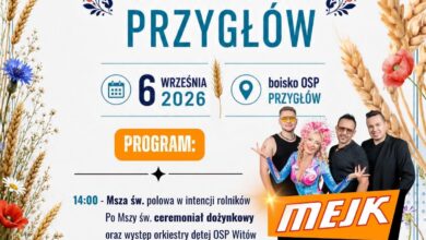 Photo of Dożynki Gminno-Parafialne w Przygłowie już 6 września!