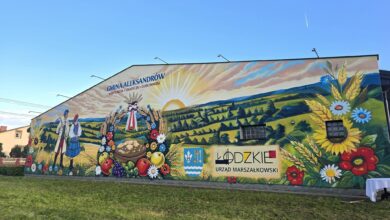 Photo of „Gmina Aleksandrów – wspólnota, tradycja, gościnność” – kolorowy mural powstał w Starej