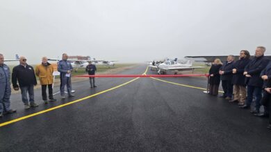 Photo of Na piotrkowskim lotnisku oficjalnie otwarto nową drogę kołowania